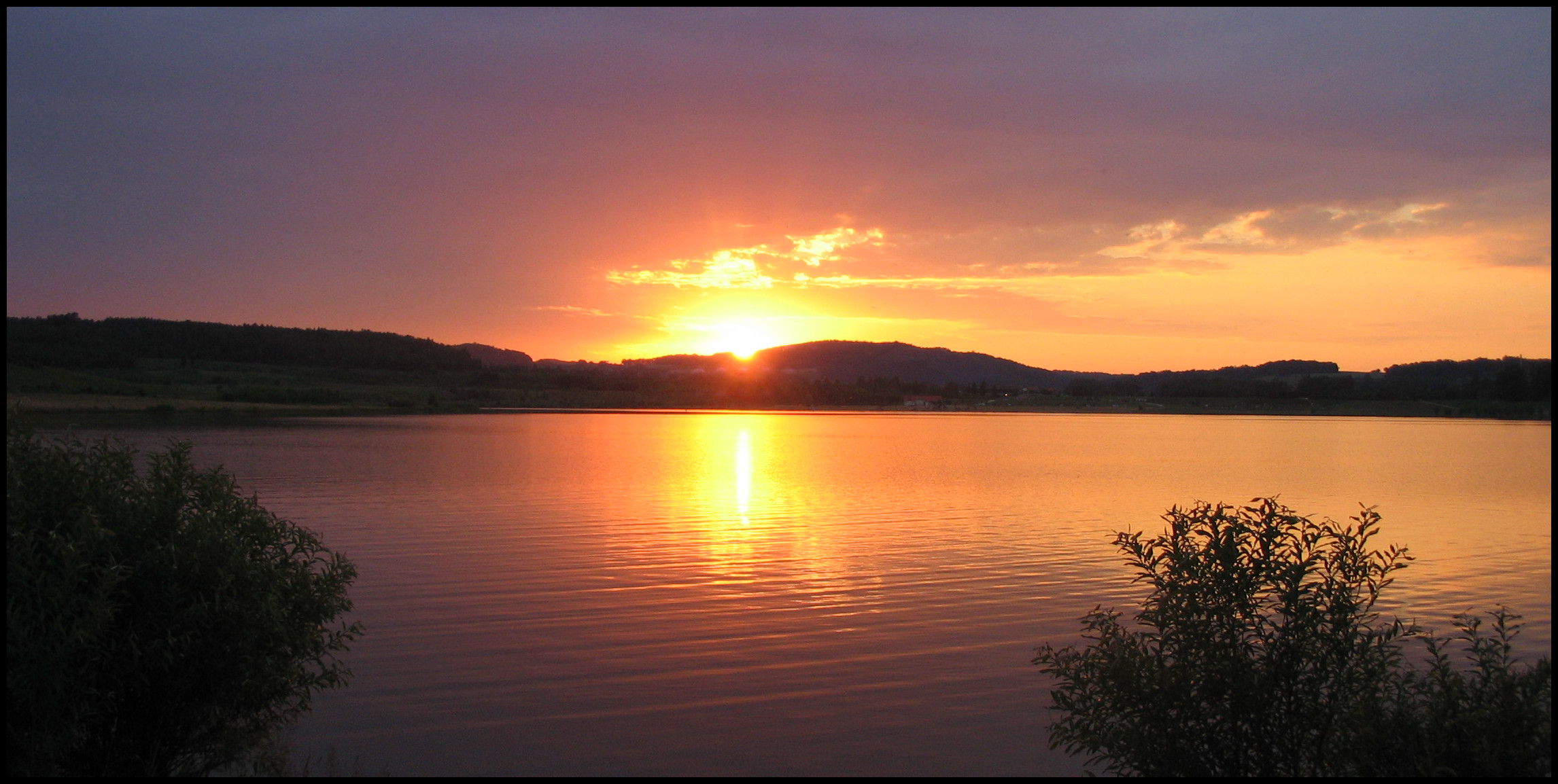 Olbersdorfer See Sonnenuntergang